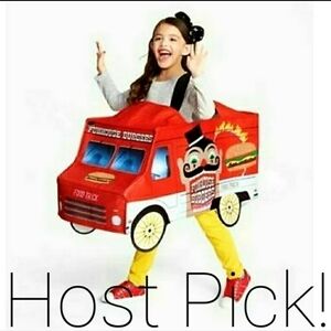 NWT Hyde & Eek Food Truck Kids Halloween Costume One Size Fabric Carny Carnival